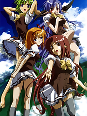 In present times, Gods and Demons coexist together with Humans after the door between each of these worlds had opened. Tsuchimi Rin is a normal young high school student attending Verbena Academy, spending his days living peacefully with his childhood friend Kaede. Unexpectedly, one day the King of Gods, the King of Demons and their families move into be Rin’s next door neighbors. Apparently the daughter of the Gods, Sia, and the daughter of the demons, Nerine, are both deeply in love with Rin after having met him the past. Along with his playful friendship with upperclassmen Asa and his encounter with the silent but cute Primula, Rin has much on his hands dealing with the affections of each of these girls. Based on the eroge by Navel.