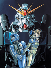 U.C. 0123. Mobile Suit Gundam F91 is Gundam creator Yoshiyuki Tomino’s attempt to launch a new Gundam saga, set thirty years after Char’s Counterattack. The story of Gundam F91 revolves around teenage space colonist Seabook Arno, his friend Cecily Fairchild, and the efforts of the Crossbone Vanguard militia, led by Cecily’s grandfather Meitzer Ronah, to establish an aristocracy known as Cosmo Babylonia. In keeping with Gundam tradition, the civilian Seabook is forced by circumstance to pilot the F91 Gundam, coincidentally designed in part by his estranged mother, Dr. Monica Arno.