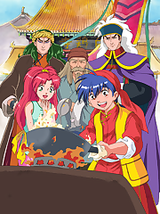 The story takes place in 19th century China during the Qing Dynasty, where the Emperor was weakened and the country was close to chaos. It is also during a fictitious era called The Era of the Cooking Wars. It was an era in which top chefs with different cooking styles tried their best to improve their skills and to become the best chef in China. It is a country where insulting a high-grade chef or fooling around with cooking could land a person in a jail, and impersonating a top-chef is as good as usurpation of authority. Chefs compete with each other in order to gain respect and even power, but also with the risks of losing everything. The country of China has four major regions: Beijing, Szechuan, Shanghai, and Guangdong. The beginning of the story takes place in Szechuan, Mao’s birthplace. After the death of Mao’s mother, Pai, who was called the ’Fairy of Cuisine’, Mao becomes a Super Chef in order to take the title as Master Chef of his mother’s restaurant. However, before he takes his mother’s place as Master Chef, he continues to travel China in order to learn more of the many ways of cooking, in the hopes of becoming a legendary chef, just like his mother. During his journey, he meets great friends and fierce rivals who wish to challenge him in the field of cooking.