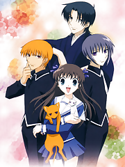 Tohru Honda is 16 year old orphaned girl who gets invited to live in the house of her classmate, the handsome boy Sohma Yuki, and his cousins, 16 year old Kyo and 27 year old Shigure. However, these young men and parts of the rest of their family (both close and distant) hold a curse; if they are hugged by the opposite gender, they transform into animals of the Chinese Zodiac. Everyday is an adventure for sweet Tohru, as she gets to know everyone in the large family better (especially Yuki and Kyo), in both common and bizarre situations. But, the Sohma Family curse is certainly no laughing matter... it also holds horrible cruelty and heartbreak.