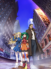 In a future-based disaster-ridden city with an enormous gap between the rich and the poor, it is hard to tell which humans are walking around with cybernetic body parts. This makes Roy Revant’s job as a renegade bounty hunter/bodyguard-for-hire even more difficult. When a young girl with unbeliveable strength rescues him from a particularly dangerous criminal, Roy realizes that perhaps help can be found in the strangest of places. Joining together with a few others, they engage in a battle to find out the truth behind the giant conglomerates that are supposedly serving mankind and making life better. Solty, an android who has lost her memory, has escaped and is being hunted by the RUC Security Bureau. She encounters the bounty hunter Roy and he adopts her as his daughter after being hired as a bodygaurd for Miranda.