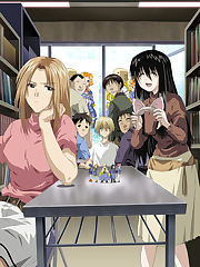 Sasahara Kanji is a college freshman who decides to join a student society to share his hidden thoughts on manga, anime and gaming. When he first visited Genshiken, short for Gendai Shikaku Bunka Kenkyuu Kai (Society for the Study of Modern Visual Culture), his groundless pride was destroyed by the plotting of Madarame, a sophomore student in Genshiken, but he still couldn’t admit that he is an otaku. However, as he participates in society activities such as visiting dojin (private publishing) shops and anime festivals, and hangs out with other society members Kosaka (a hardcore otaku despite his extreme eccentricities and good looks), Kosaka’s girlfriend Kasuga Saki (who isn’t really an otaku), Ohno (a cosplayer) and the others, he opens his mind and resolves that he will make his way into the otaku world. With their help, Sasahara slowly adjusts to otaku life in Genshiken.