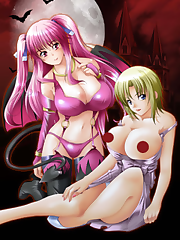 Based on H-game: Kyonyuu Majo produced by Waffle. Yuuto Akiyama, a butler with ancient powers, begins serving a household of busty vampires! Yuuto must satisfy these women, and figure out the secret of the strange house.