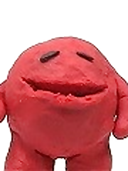 The red clayman is bored... and apparently, he has nothing better to do than bother the yellow clayman.